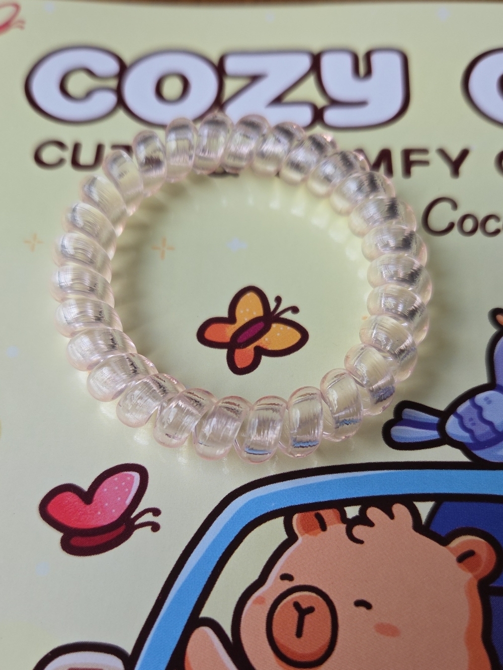 Clear Spiral Hair Tie for Kids